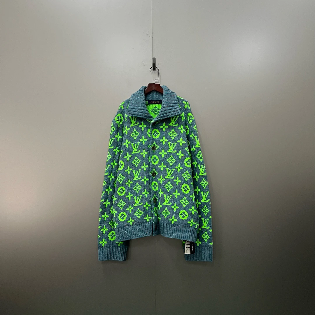 Louis Vuitton lv 虎年限定 满印老花针织开衫 XXL码/98新/公价