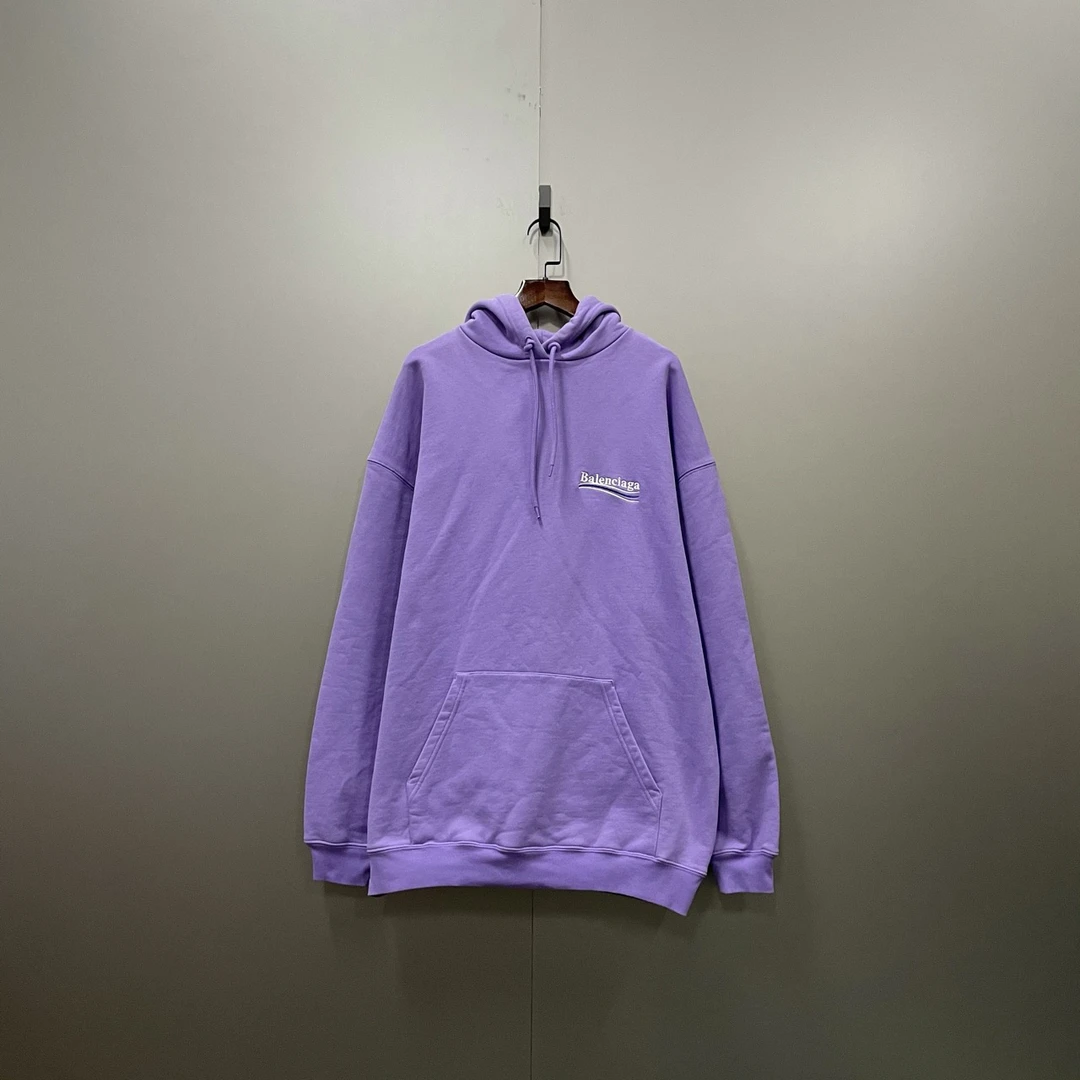 Balenciaga 巴黎世家 紫色可乐帽衫 M码/95新/公价8600/无配件 fg