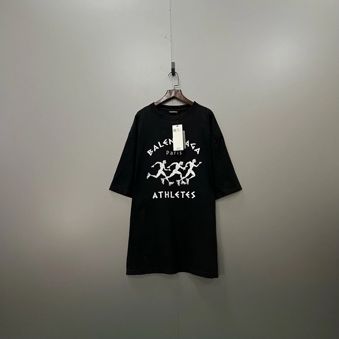 Balenciaga 巴黎世家 马拉松运动员印花短袖 XS码/95新/公价4050/