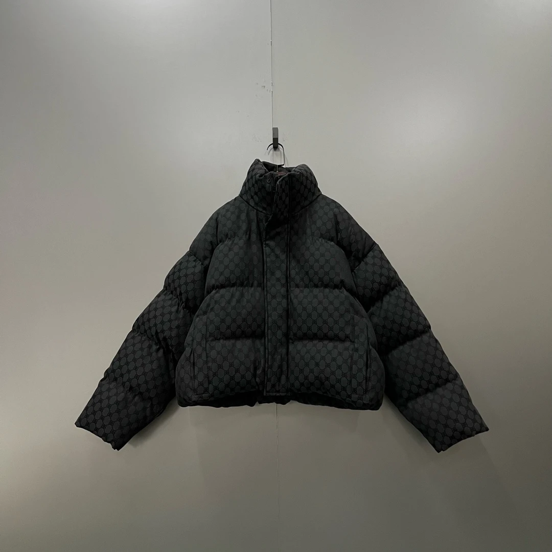 Balenciaga 巴黎世家 × GUCCI 黑客系列 满印双B刺绣夹克 36