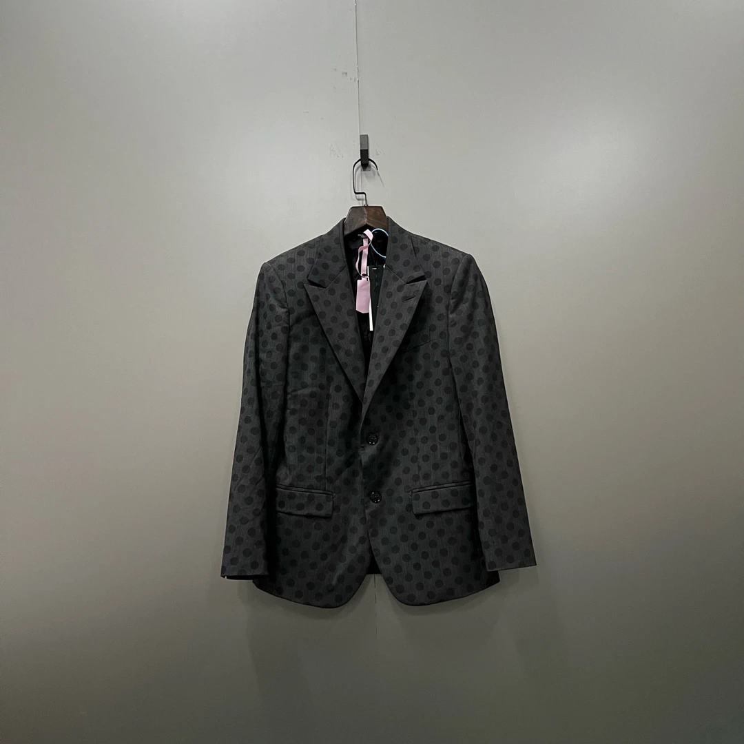 Dg满印波点西服 44码/95新/公价8000/无配