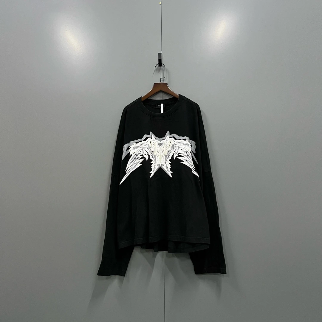 WE11DONE 黑色图案印花短袖 M码/95新/公价1884/吊牌 bc00097