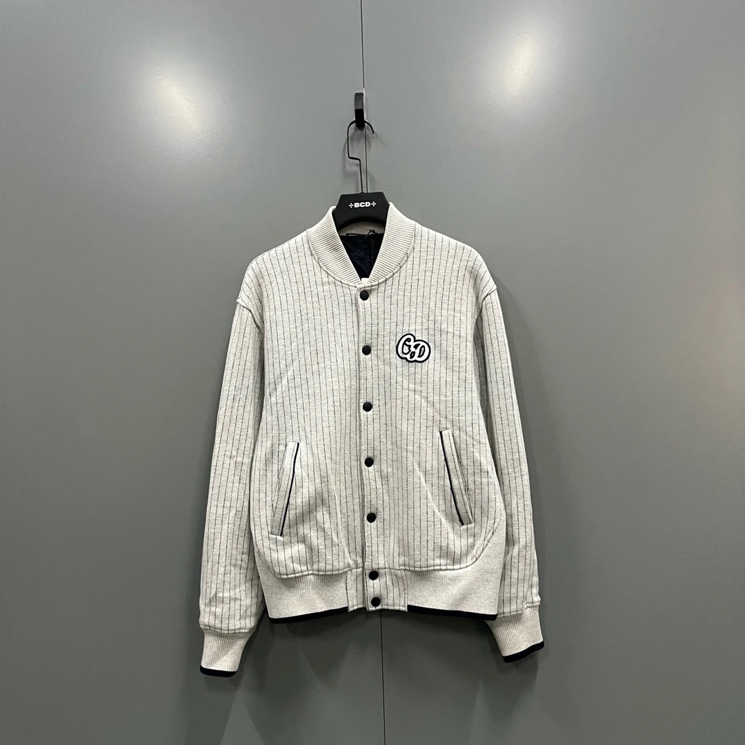 Dior 迪奥 细条纹短款棒球夹克 L码/全新/公价18500/吊牌