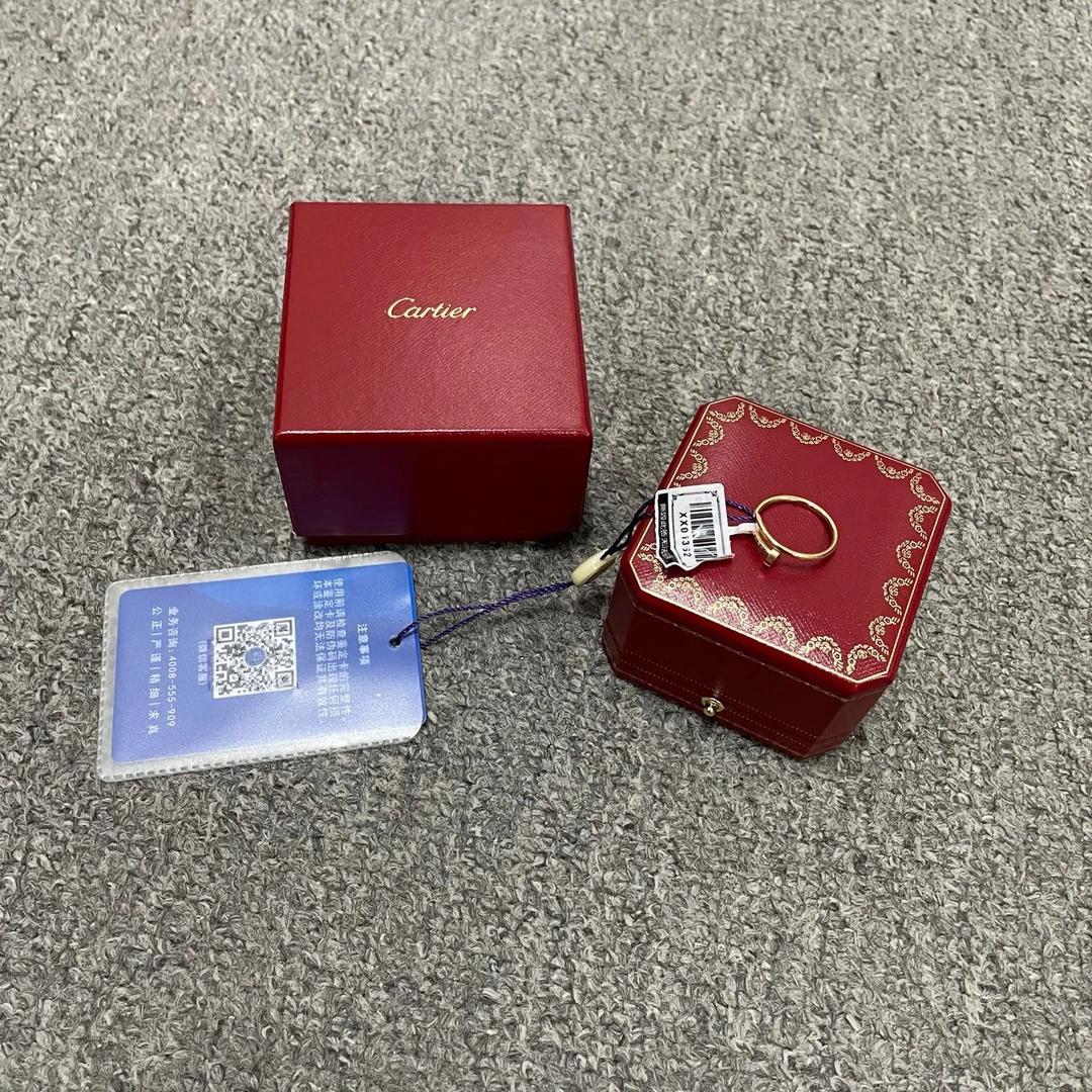 Cartier 卡地亚 玫瑰金钉子戒指 均码 /98新/公价20500/原盒