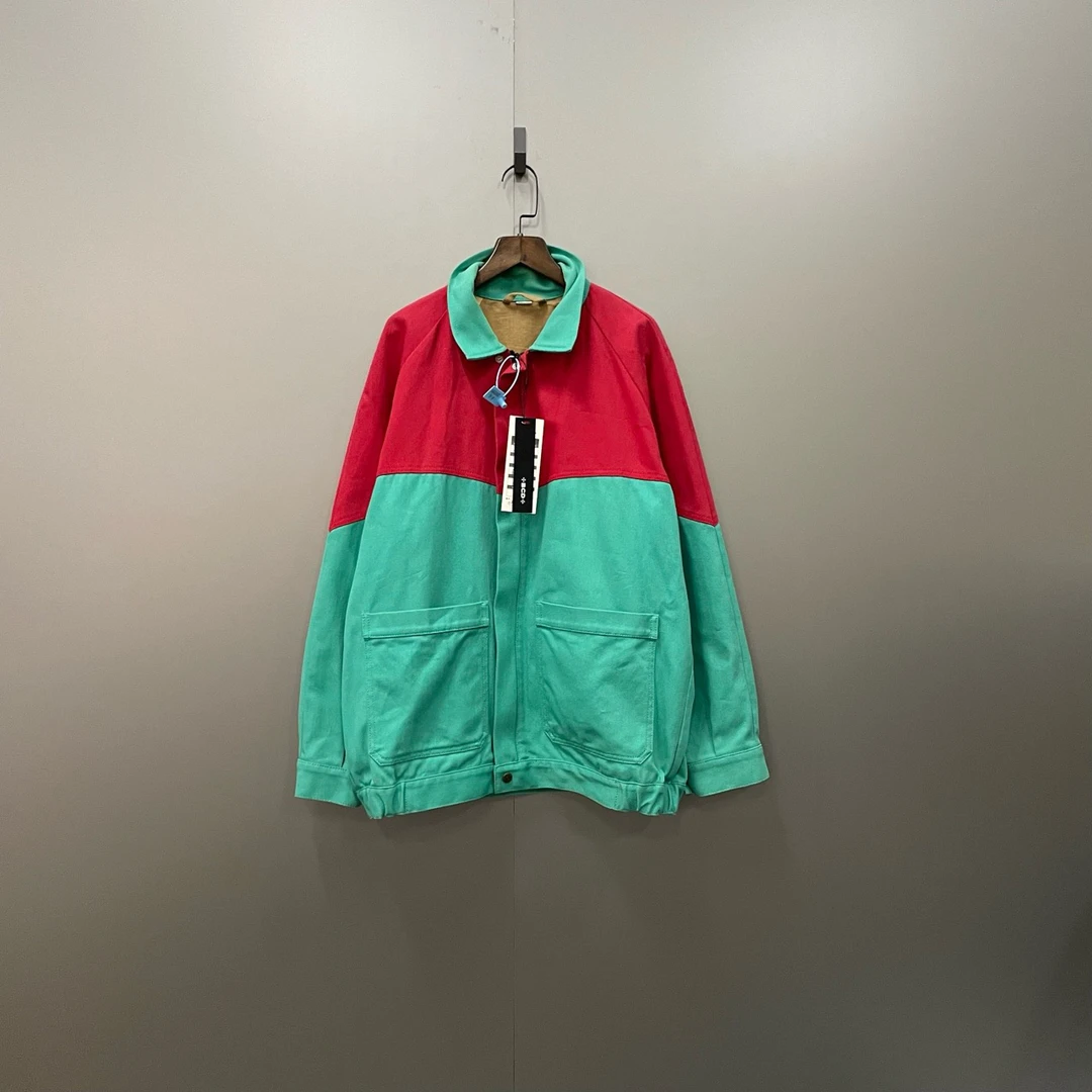 GUCCI 古驰 红绿拼色拉链夹克 44码/95新/公价9000/无配件