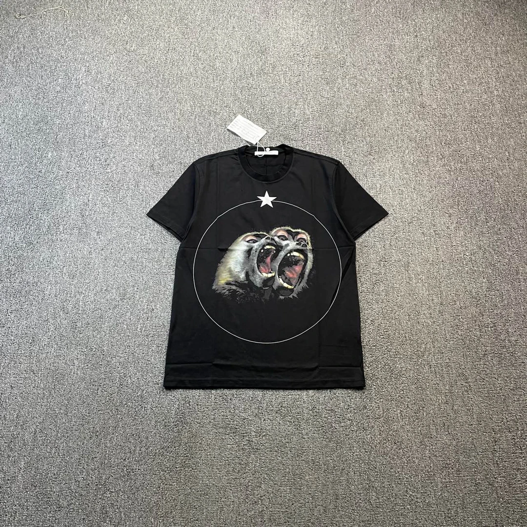 Givenchy 纪梵希 双猴短袖1*M 2*L/99新/公价4000/无配件 bc002