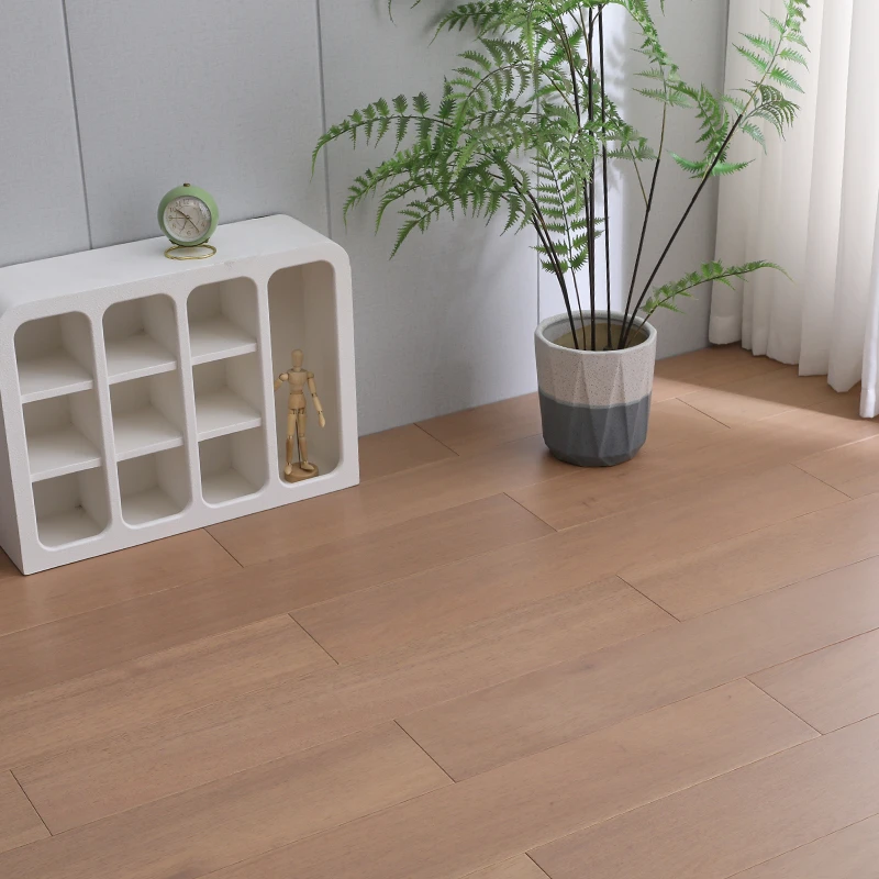 77#金花梨地板（可地暖）奶油风卧室整木实木地板家用环保小菠萝