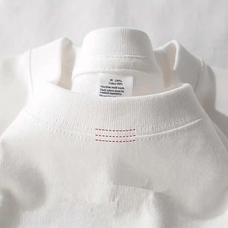 儿童纯白色短袖T恤2025夏装ol新款洋气宽松男童女童内搭纯棉上衣