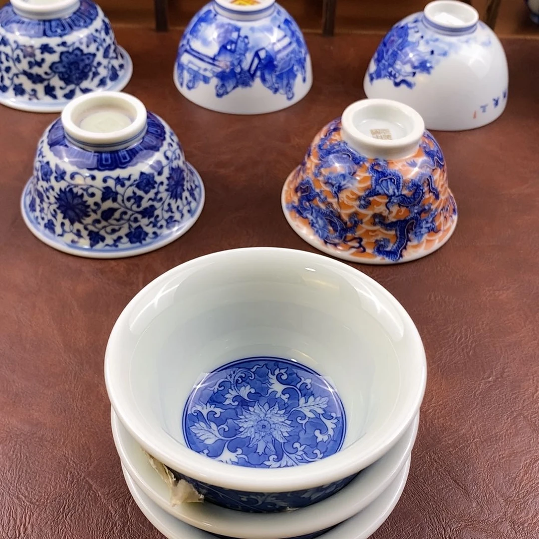 杯.**.现代景德镇全手工全手绘茶具微瑕
