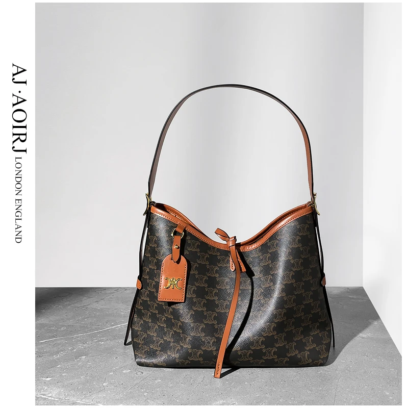 AJ AOIRJ】小众设计师腋下水桶包大容量托特包慵懒单肩斜挎包