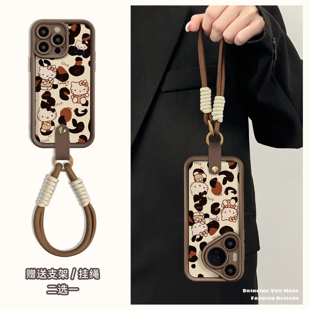 适用于苹果16华为OPPO小米VIVO高颜值小众皮纹LJ阶梯手机壳AA0220