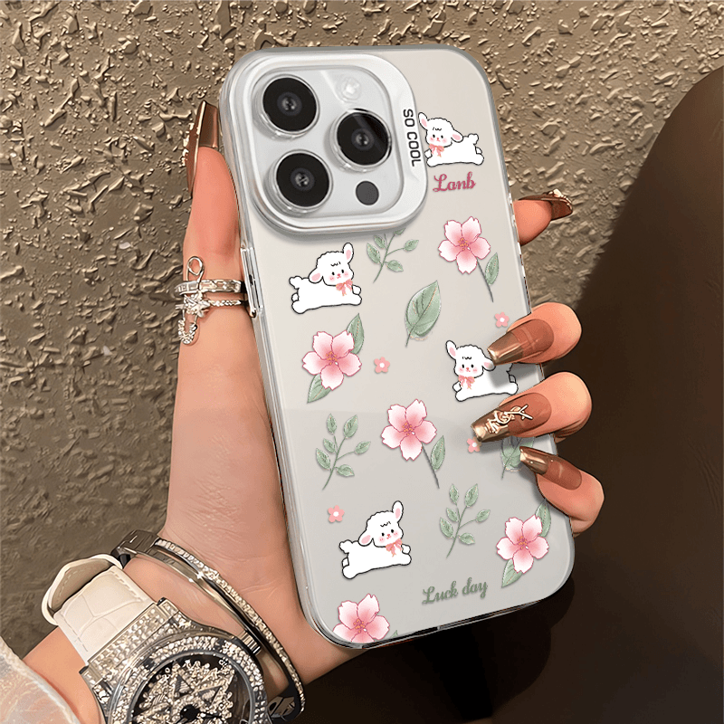 适用iPhone13华为OPPO小米VIVO高颜值潮流创意彩银壳手机壳KA0040