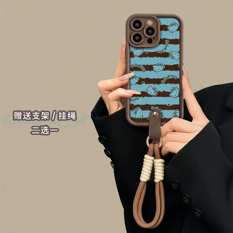 适用于苹果16华为OPPO小米VIVO高颜值潮流皮纹LJ阶梯手机壳AA0189