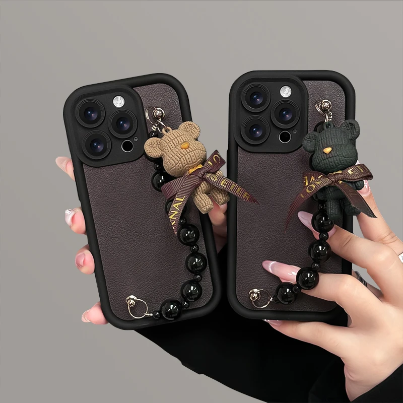 适用于苹果16华为OPPO小米VIVO高颜值百搭皮纹LJ阶梯手机壳AA0397