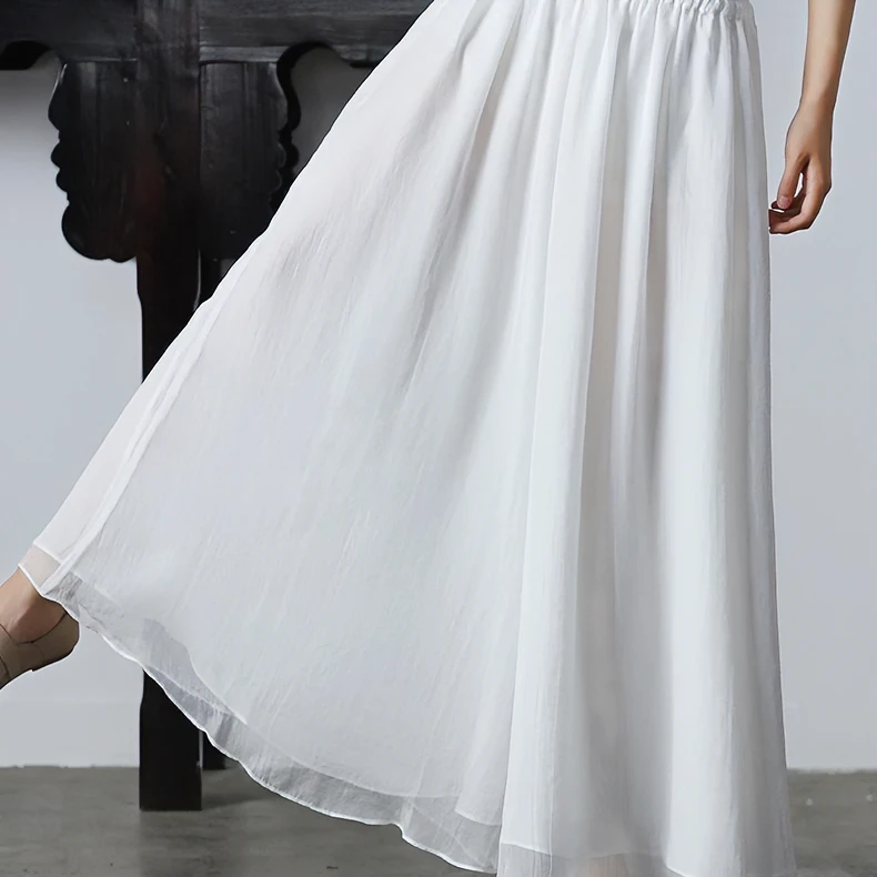 马面裙内衬裤子配饰汉服搭配衬裙白色高腰夏季阔腿宽松裙裤双层