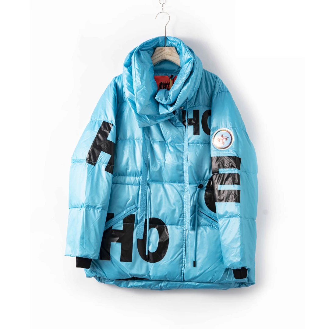 冬季中长款炫彩色保暖羽绒服125202 0216（HQ）CB-1224