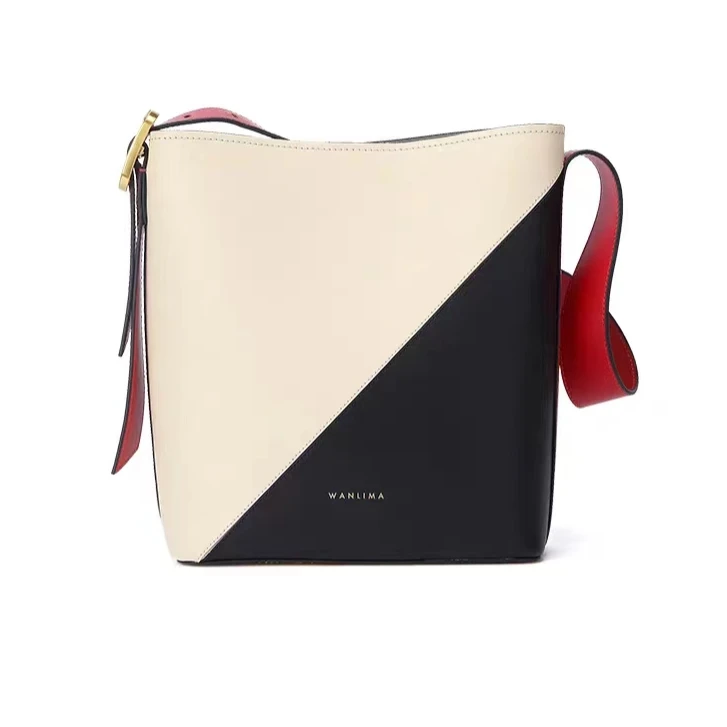 女士拼色大容量水桶斜挎包 3801/CD-0116