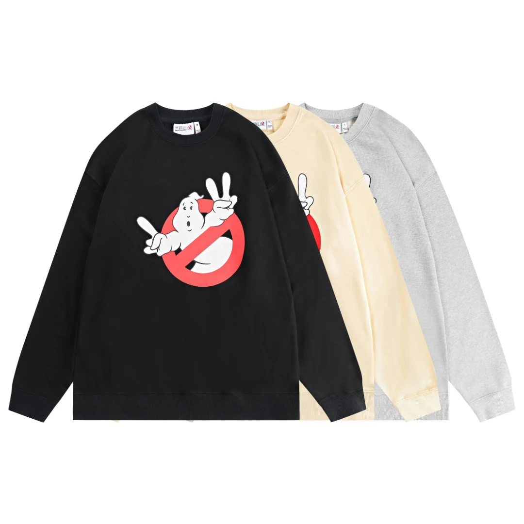 OFF-NIGHT 潮流情侣时尚百搭休闲圆领卫衣B-0019-不报