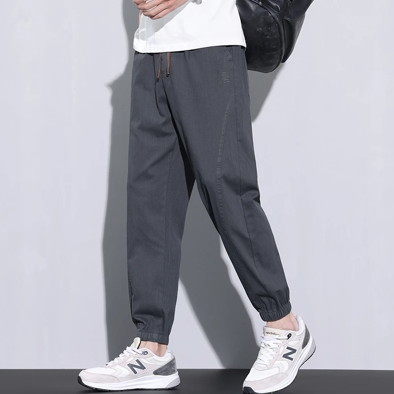 夏季男装潮流搭配男士休闲裤男长裤子束脚裤男哈伦裤男裤百搭裤子