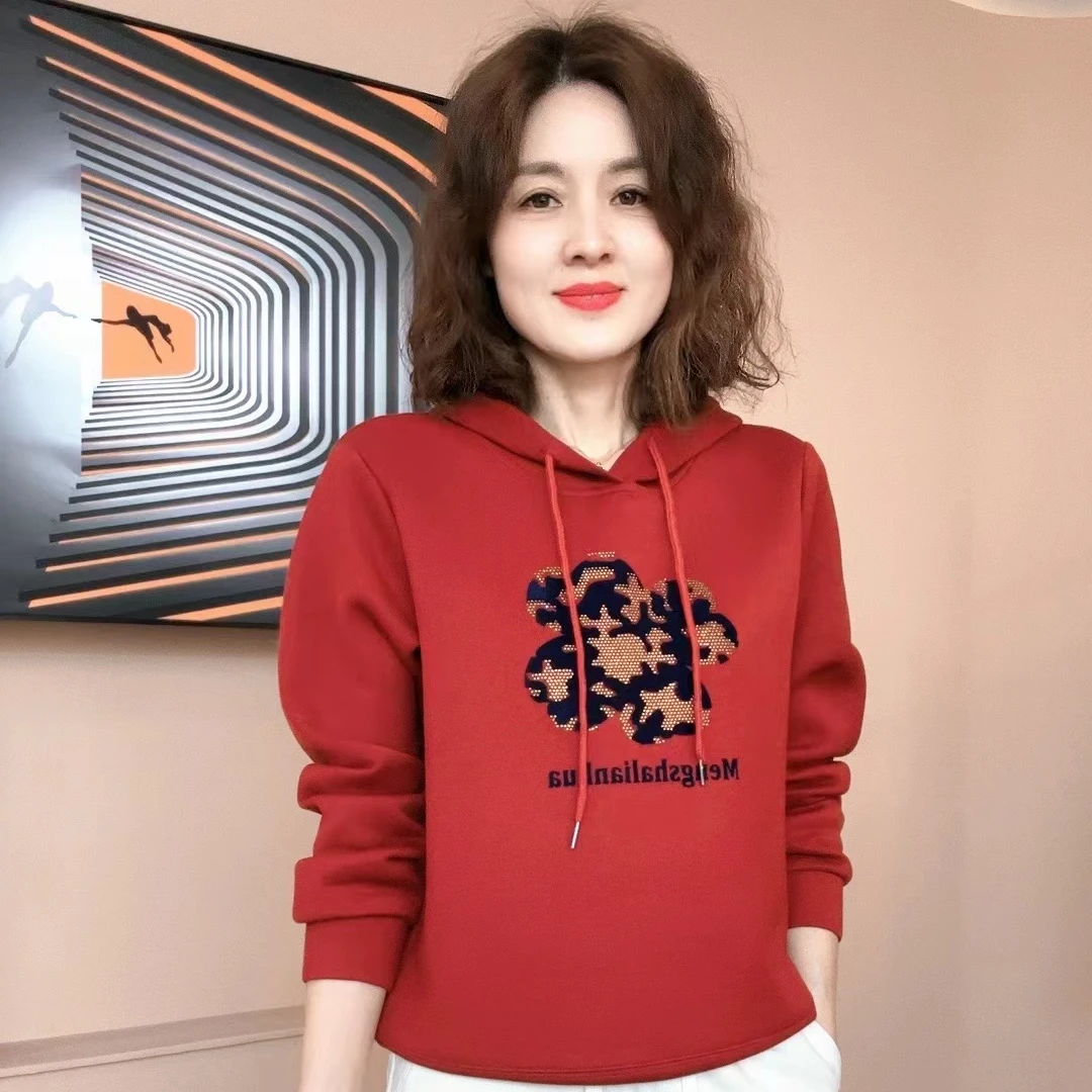 2025秋冬新款长袖时尚休闲连帽宽松百搭显瘦810款04