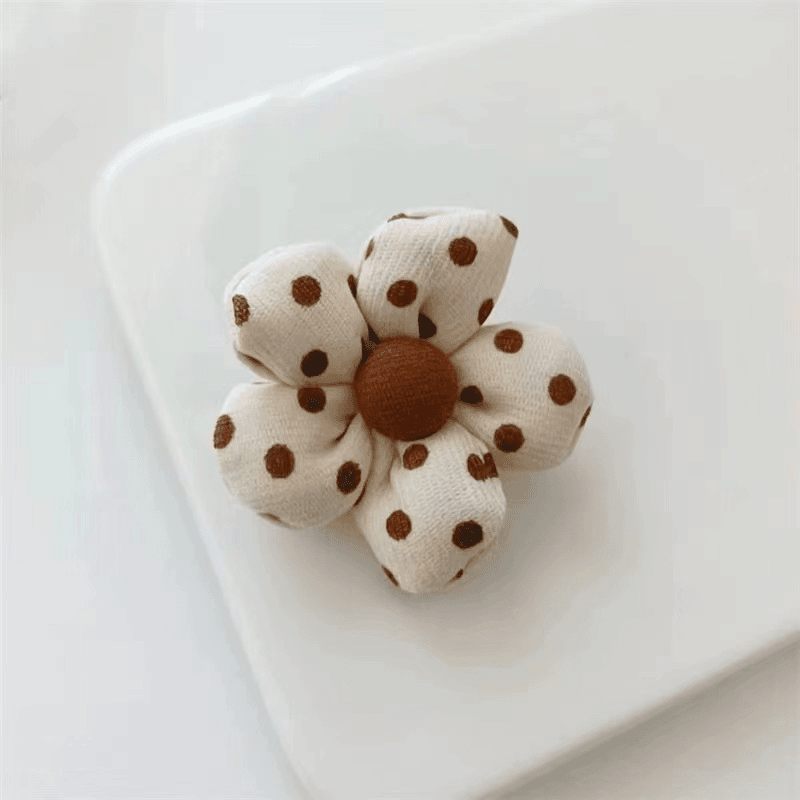 2024新款儿童奶咖色花朵头饰发饰R1251