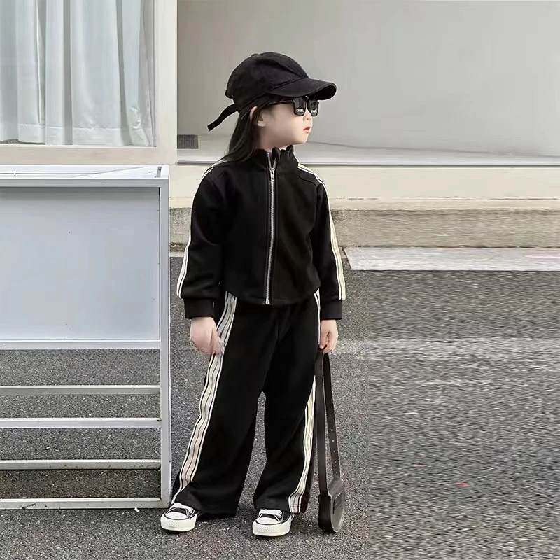 儿童2025春季新款韩版时尚潮流百搭辣妹休闲时尚套装A4245