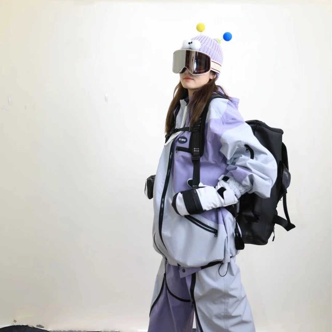 23SAPU新款宽松单板专业潮流防水透气单双板自由式运动玩雪手套