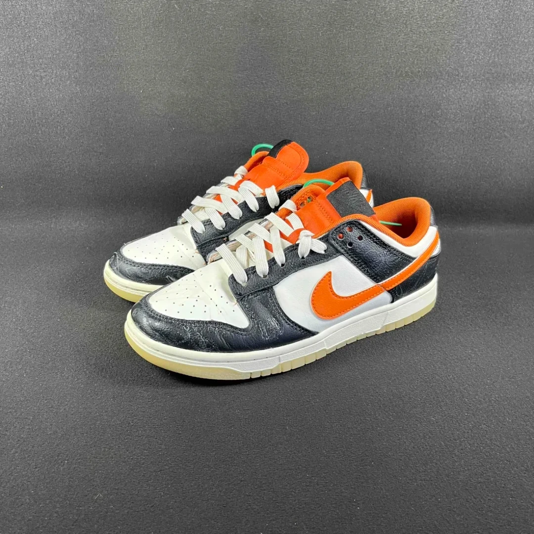 40.5码 二手 Nike Dunk prm 黑橙 DD3357-100 （B619）