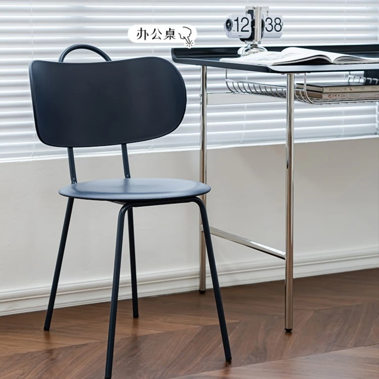 捡漏家具微瑕-塑料餐椅家用小户型书桌凳休闲靠背椅子