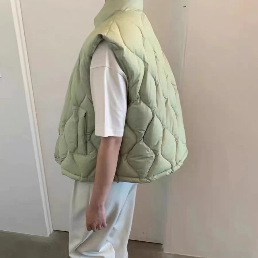 AW23510   菱格立领羽绒马甲