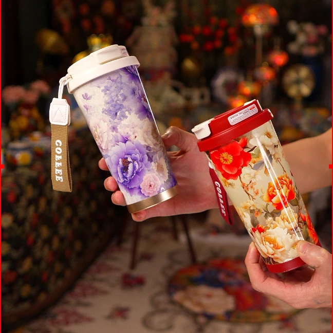 水杯网红可爱学生吸管杯韩版双层创意水杯网红学生吸管杯韩版G1