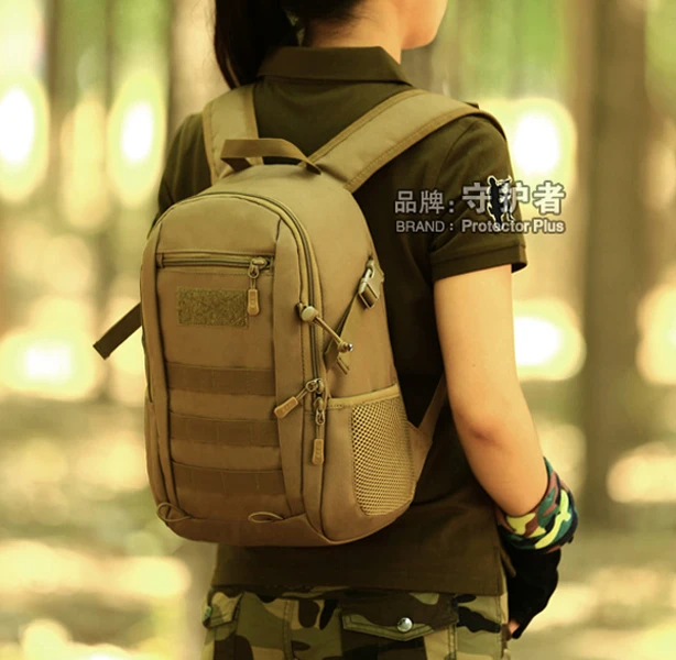 12L守护者帆布背包战术双肩包男12寸平板电脑包小骑行迷你登山包