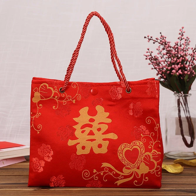 红包结婚专用手提包新娘定亲用包收礼金袋提亲伴手彩礼袋子喜糖袋