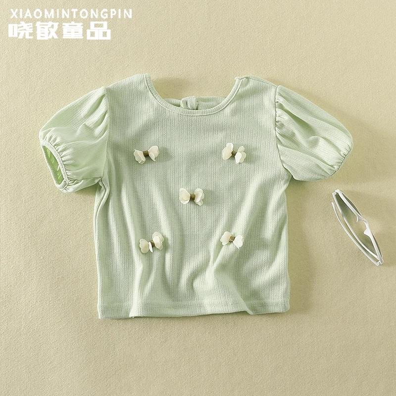 花瓣蝴蝶结T恤3C2352