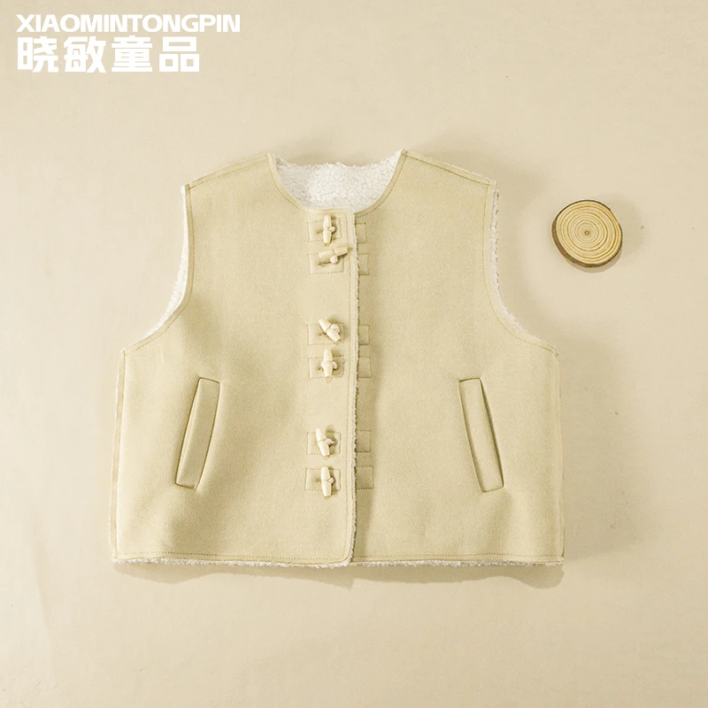 双扣不包边马甲3C3289