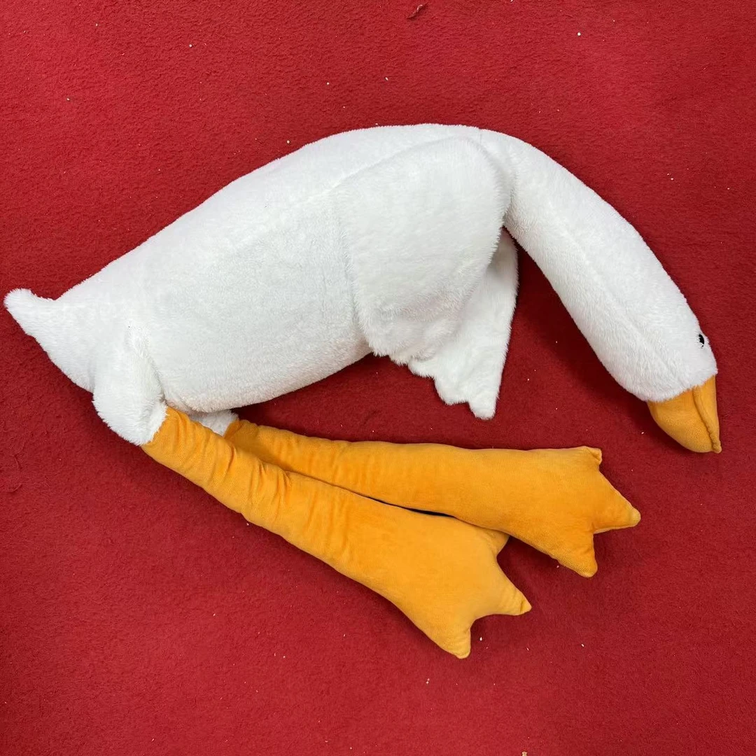 A852卡通13米大白鹅抱枕玩偶靠垫