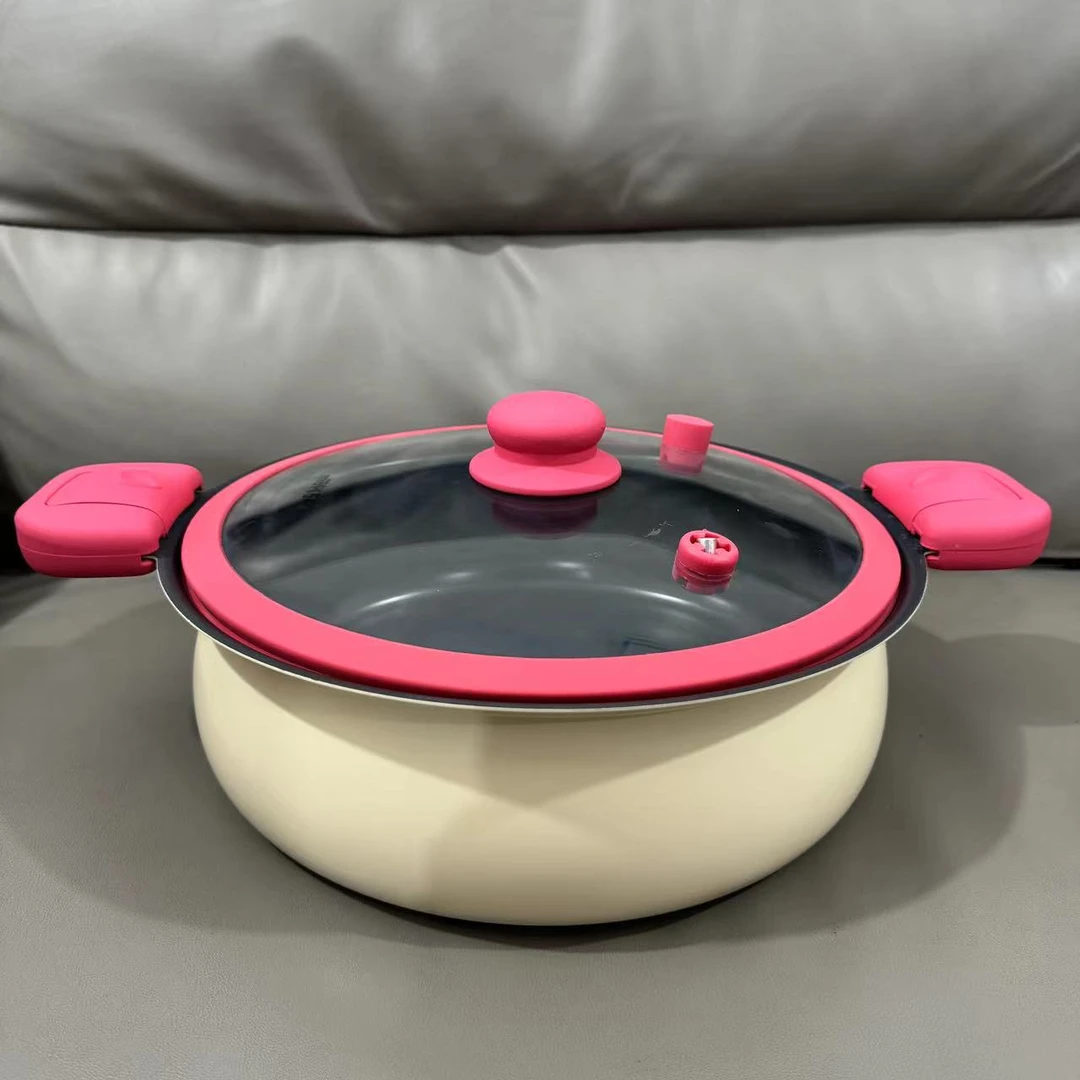 A839微压锅汤锅多功能大容量家用低压锅燃气煤气陶炉专用