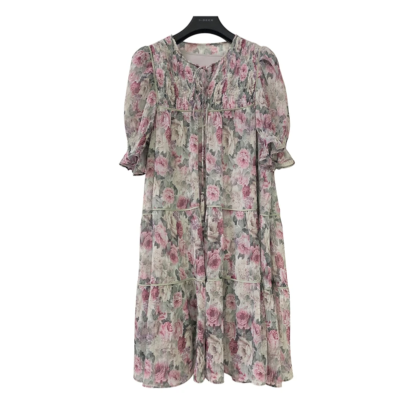 经典复古时尚设计师款气质通勤百搭女装连衣裙S223Z12L4