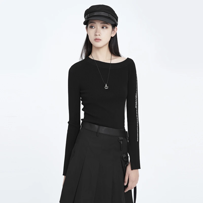 S·DEER圣迪奥女装百搭高领新品时尚套头长袖典圆领毛衣S20183519