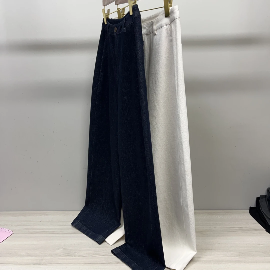 【四姐家】牛仔丹宁风镰刀裤弯刀裤牛仔裤25793