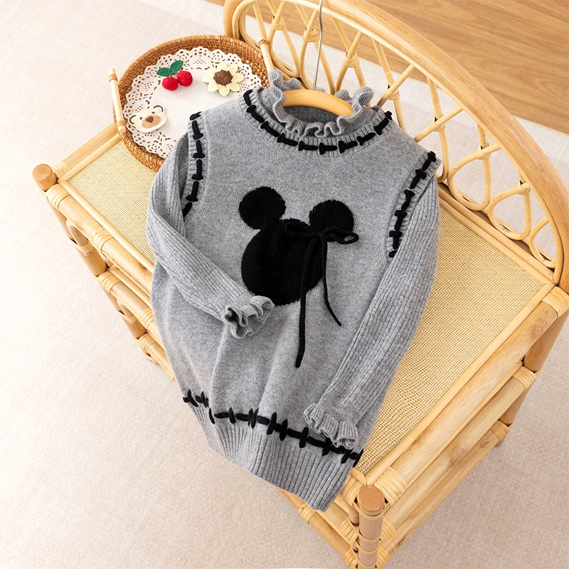 凌云推荐！男女童装米奇双线加厚马甲背心