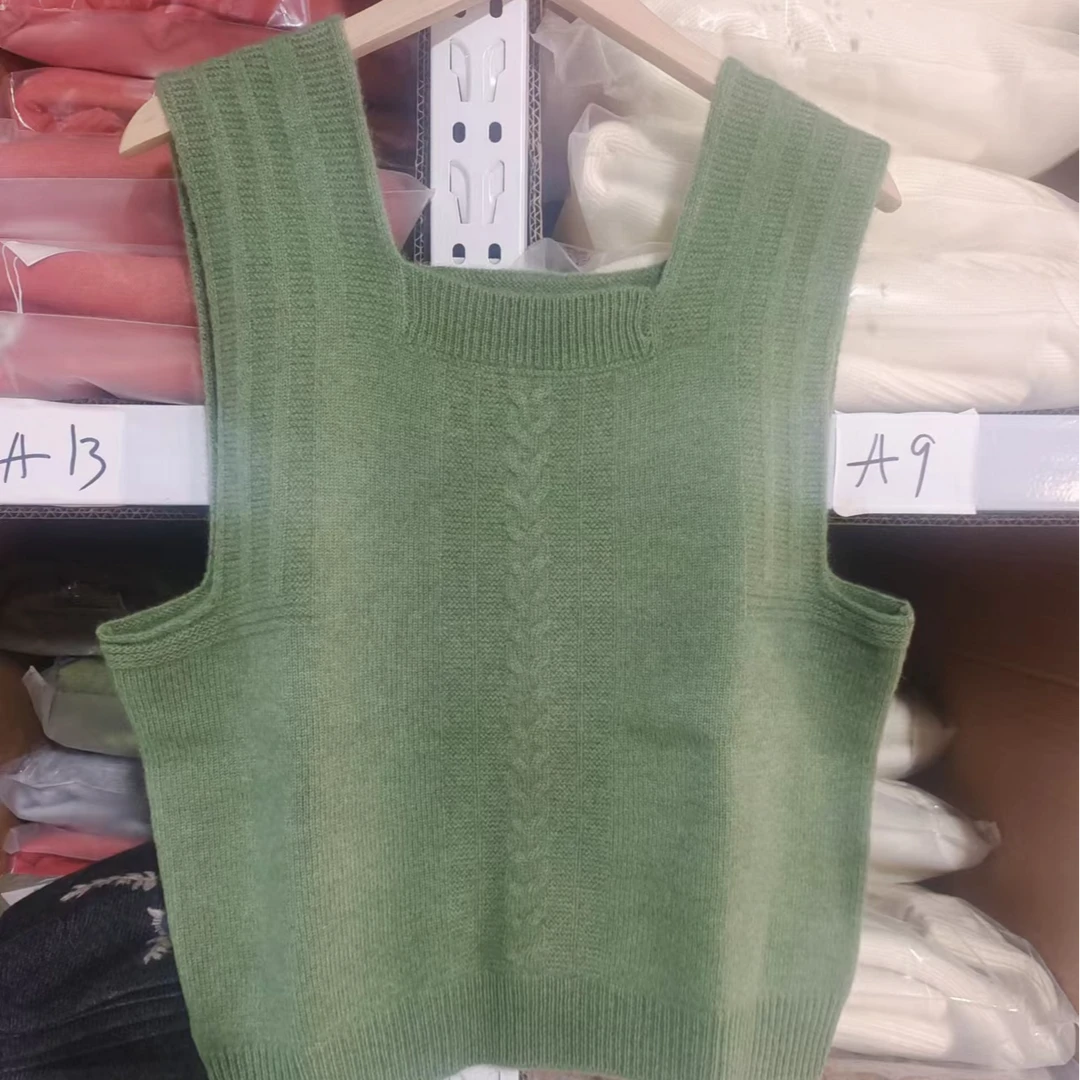 福利款！方领针织背心