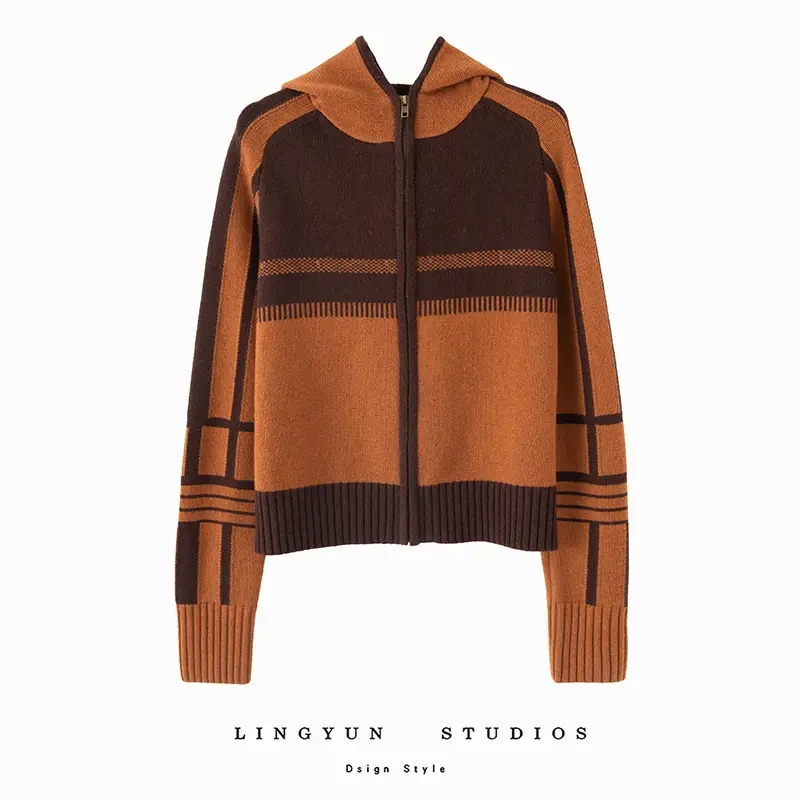 凌云推荐！青春派针织连帽衫