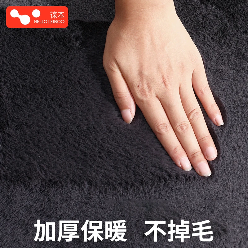 汽车坐垫冬季加厚毛绒单片座椅车载座垫子后排高档兔毛短毛绒通用