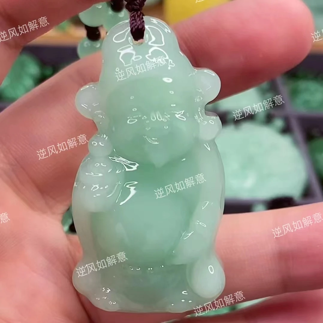 KX1.浅绿开心小财神新款经典百搭.