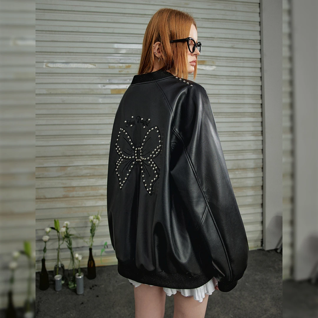 unifree针织开衫24年秋款美式街头时髦撞色双拉链修身显瘦圆领