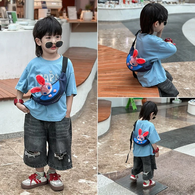 儿童包包2024新款可爱卡通男女童宝宝胸包洋气外出零钱配饰斜挎包