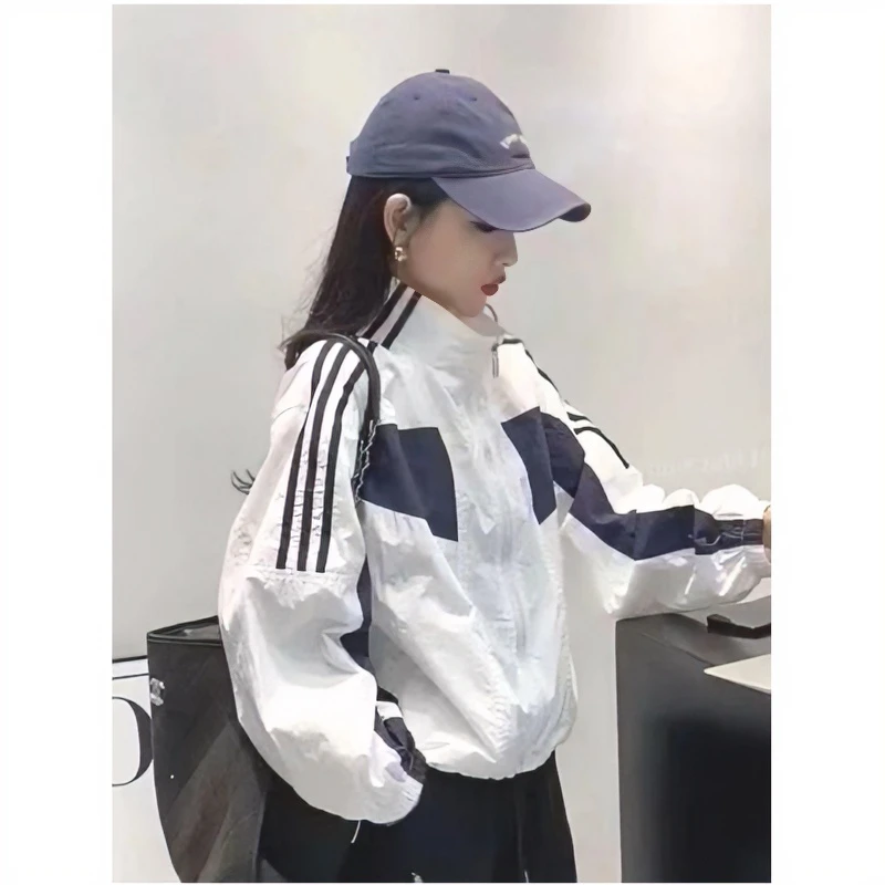 2025夏季新款小众长袖休闲防晒服女薄外套户外立领时尚透气防晒衫