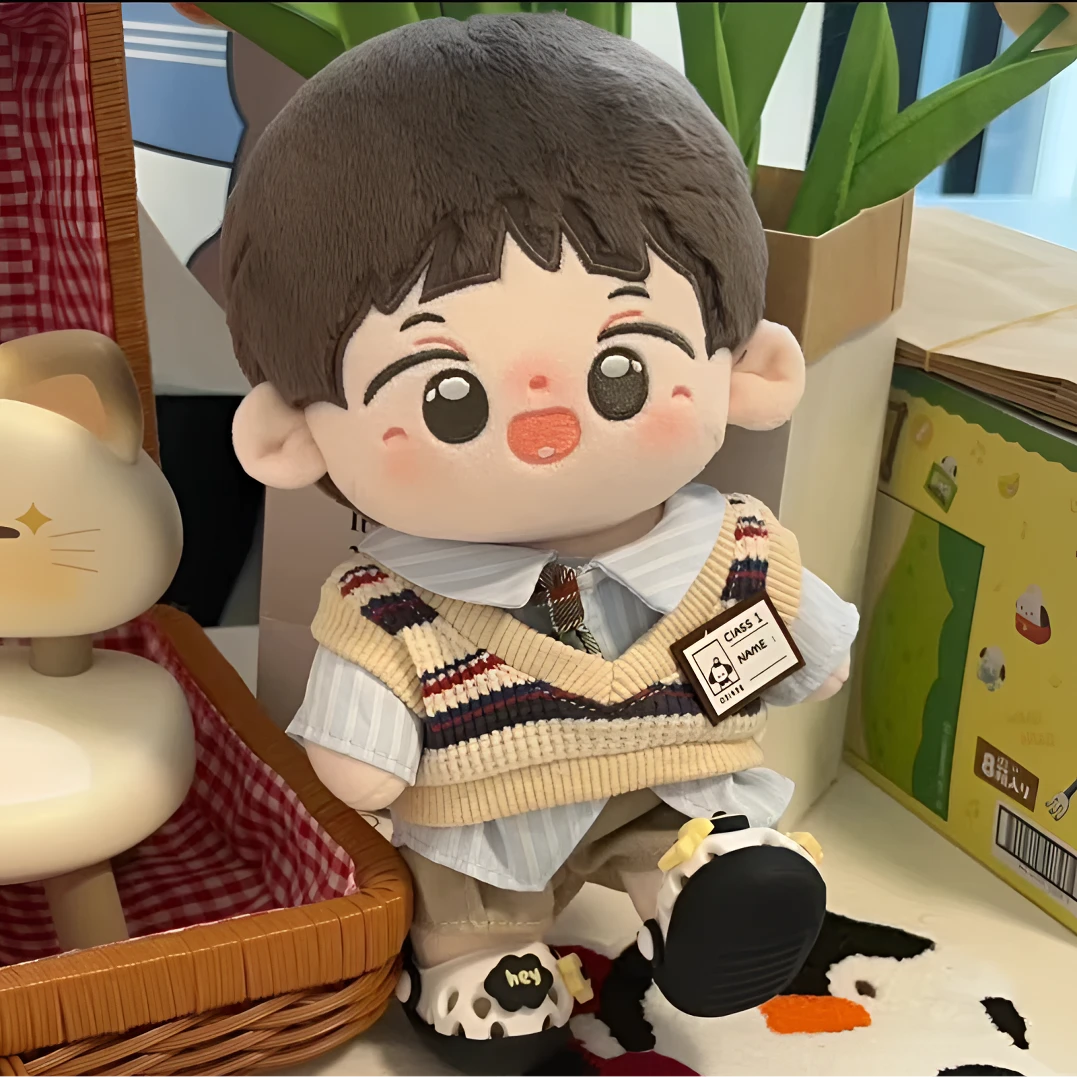 【现货】20cm娃衣服棉花娃娃男娃查理苏萧逸女娃穿衣娃娃可爱学院风