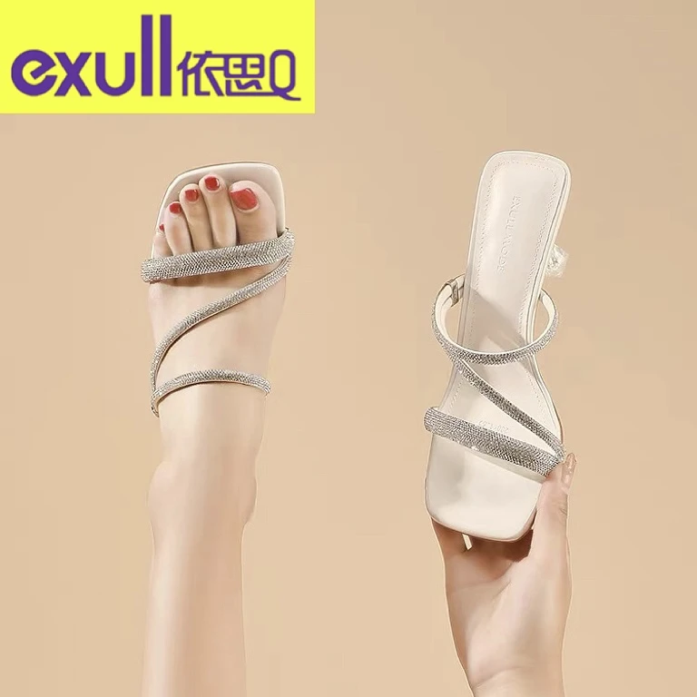 EXULL/依思Q【正品清货】B201-B400女夏季百搭凉鞋时尚气质休闲软底